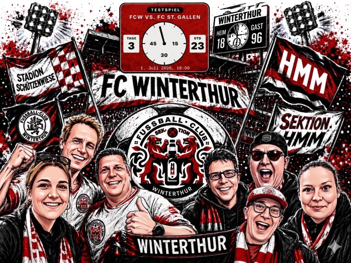 Das Kernteam der Sektion HMM des FC Winterthur